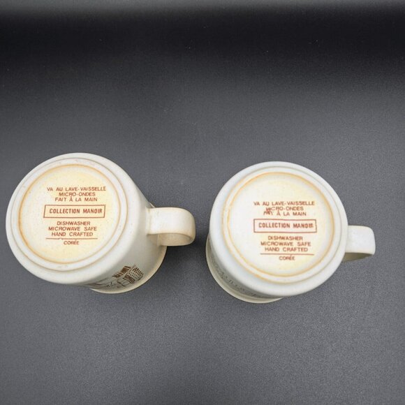 Manoir Collection Vintage Mugs Cabin Fishing Cup Coffee Stoneware Read - Picture 9 of 12